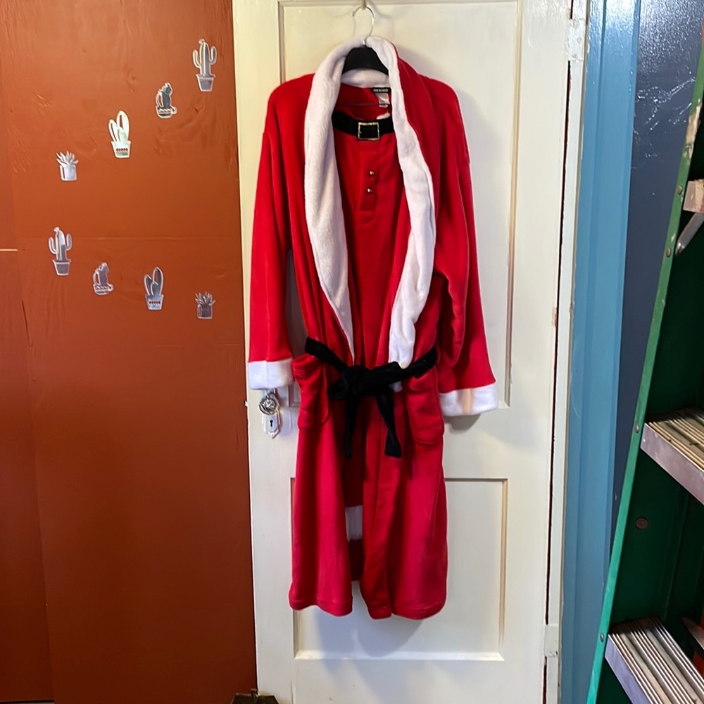 Santa Claus Bathrobe and Bottoms